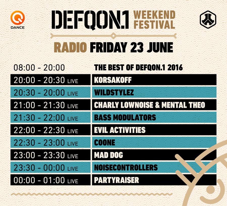 defqon radio friday