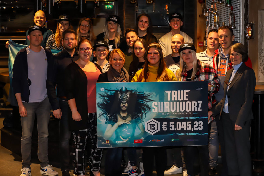 True Survivorz haalt opnieuw duizenden euro's op voor KWF Kankerbestrijding