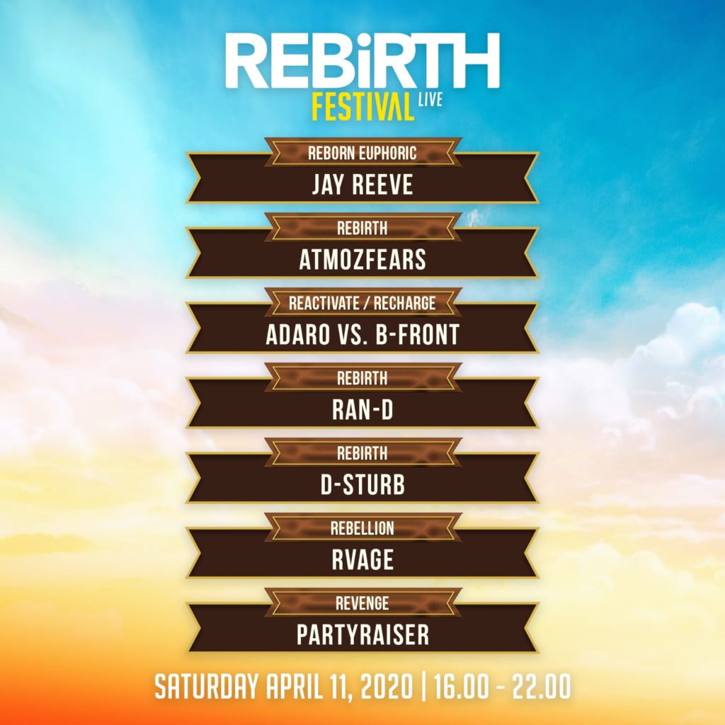 REBiRTH Festival 2020 livestream timetable