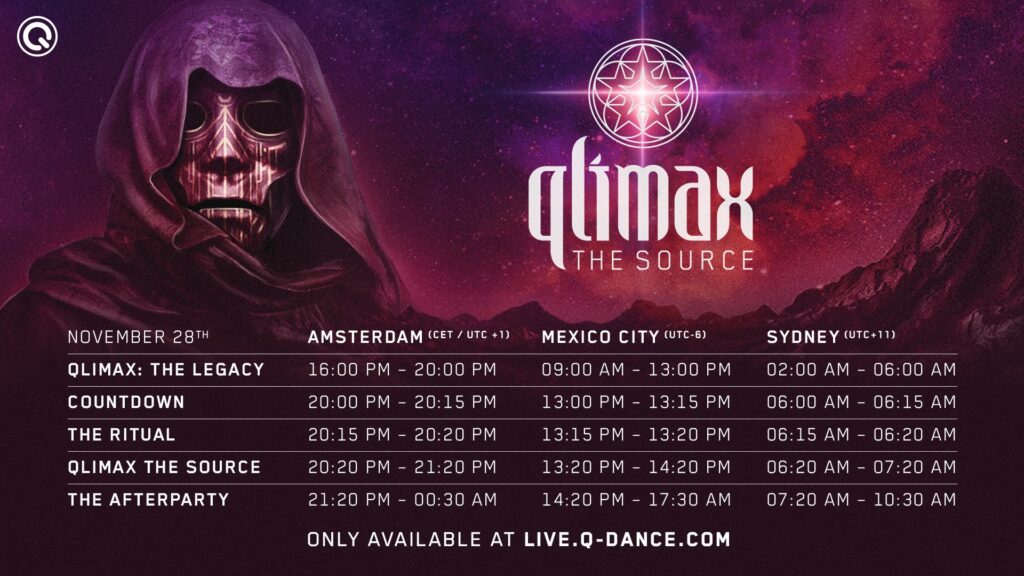 Qlimax The Source timetable