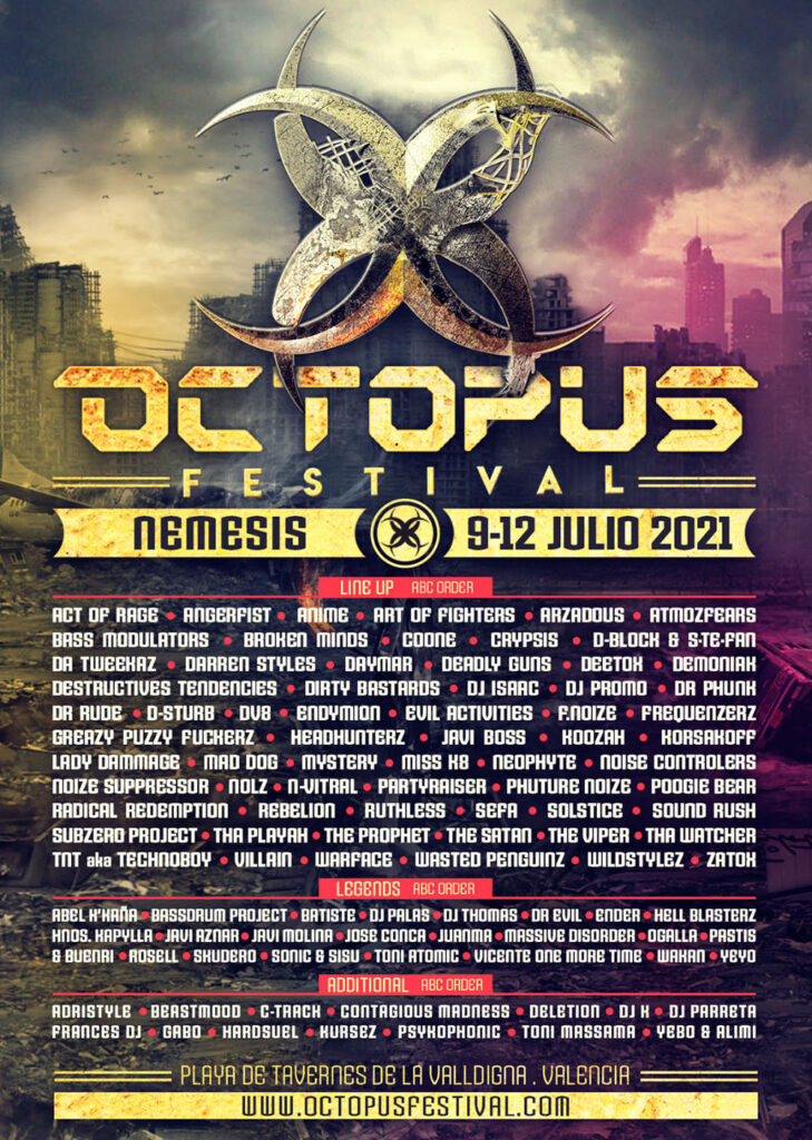 Octopus Festival 2021 line-up