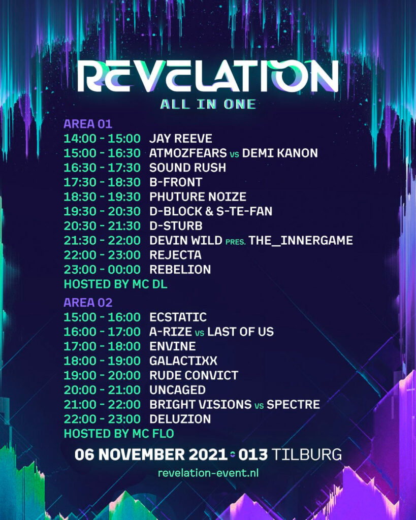 revelation 2021 rebirth hardstyle 013 tilburg timetable
