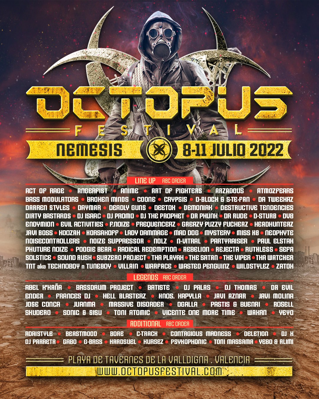 Octopus Festival brings largest harder styles lineup to Spain ever