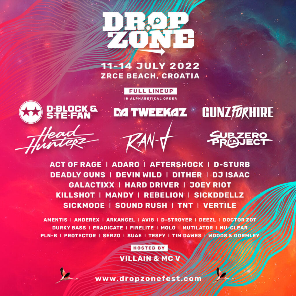 dropzone 2022 line-up hardstyle square