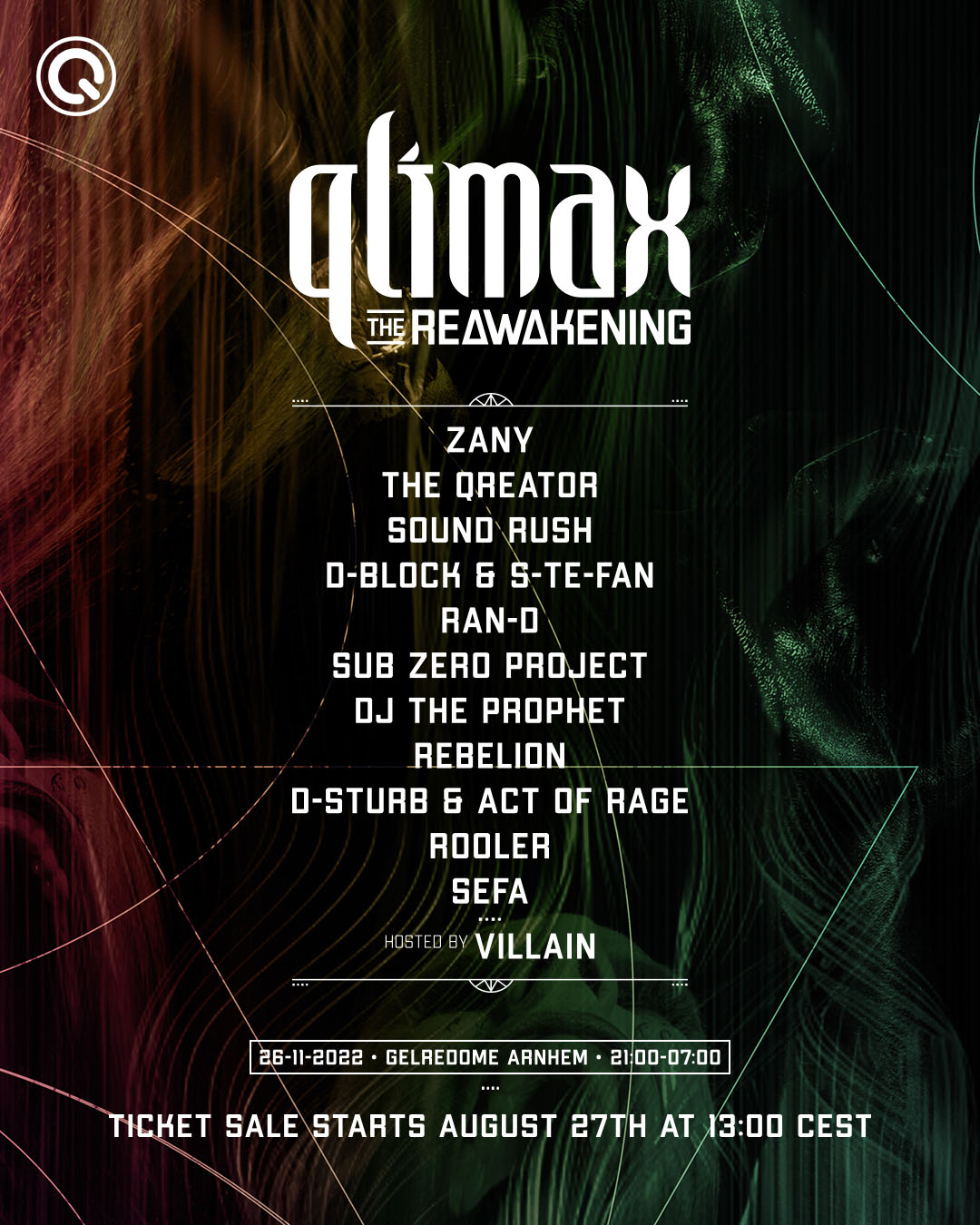 qlimax 2022 line-up the reawakening