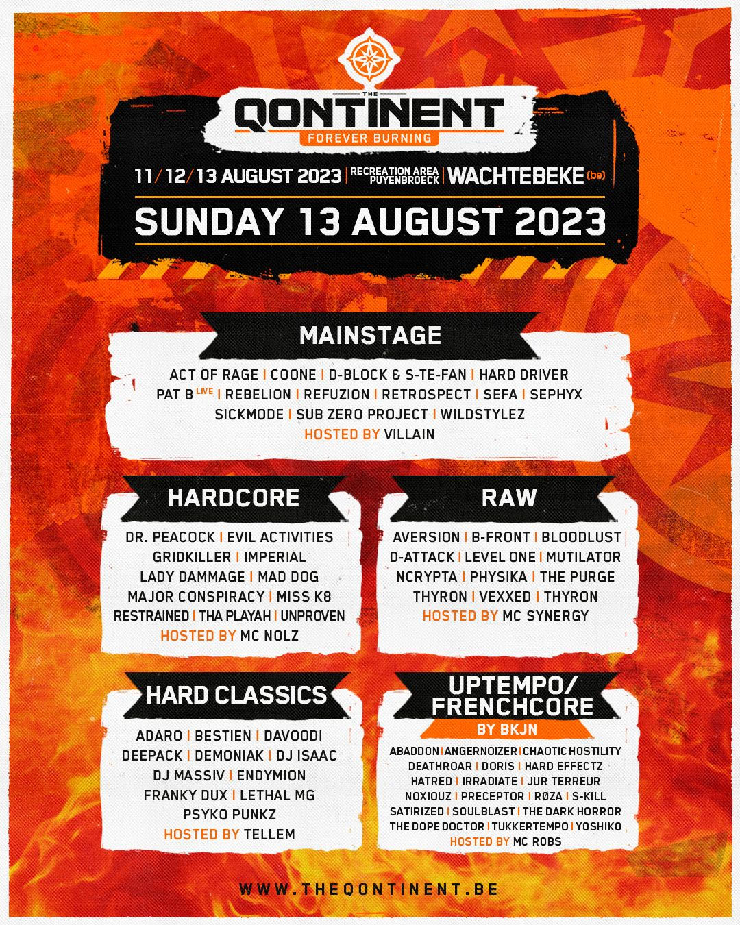 The Qontinent 2023 line-up (SUNDAY)