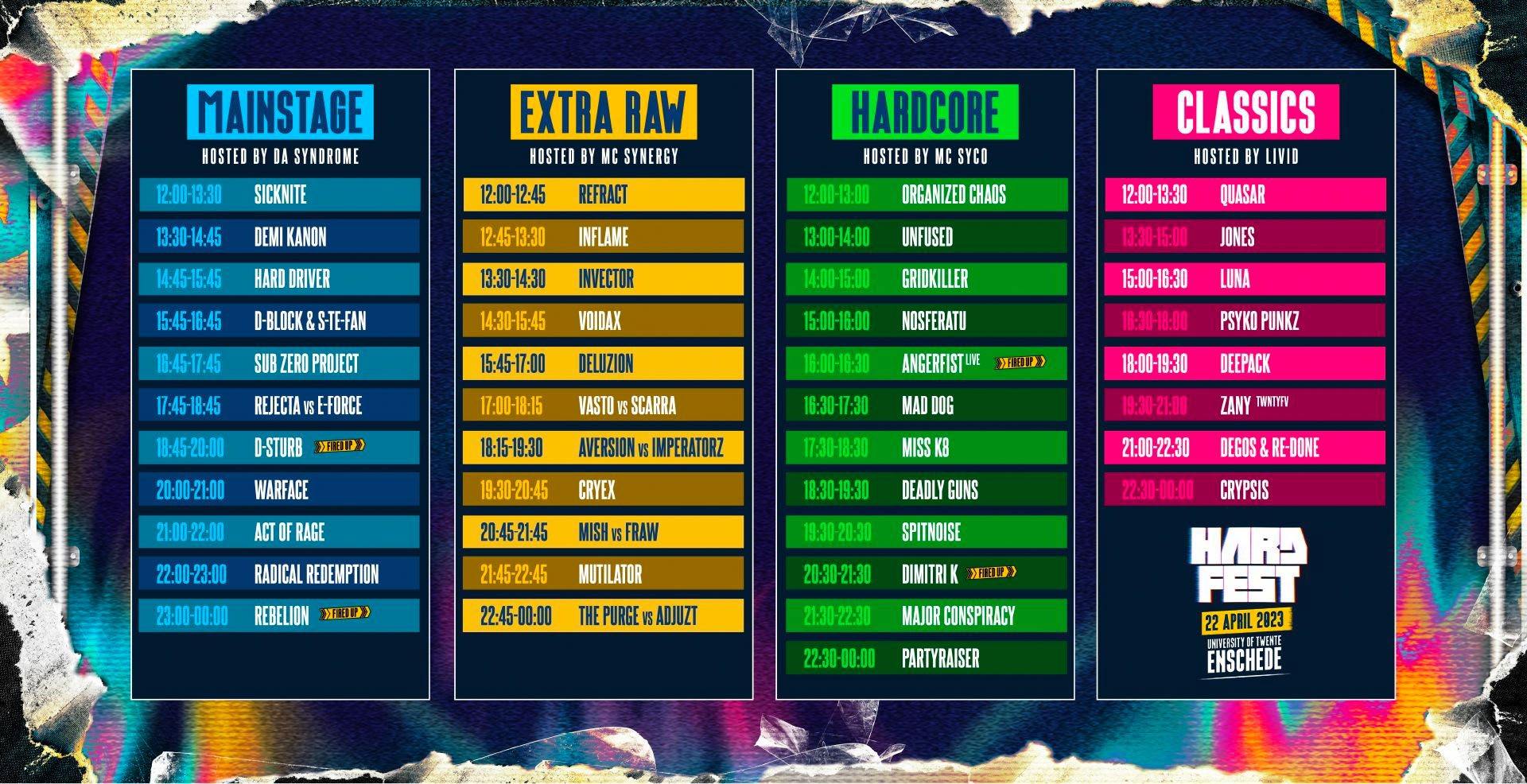 hardfest 2023 timetable absolutely fresh hardstyle