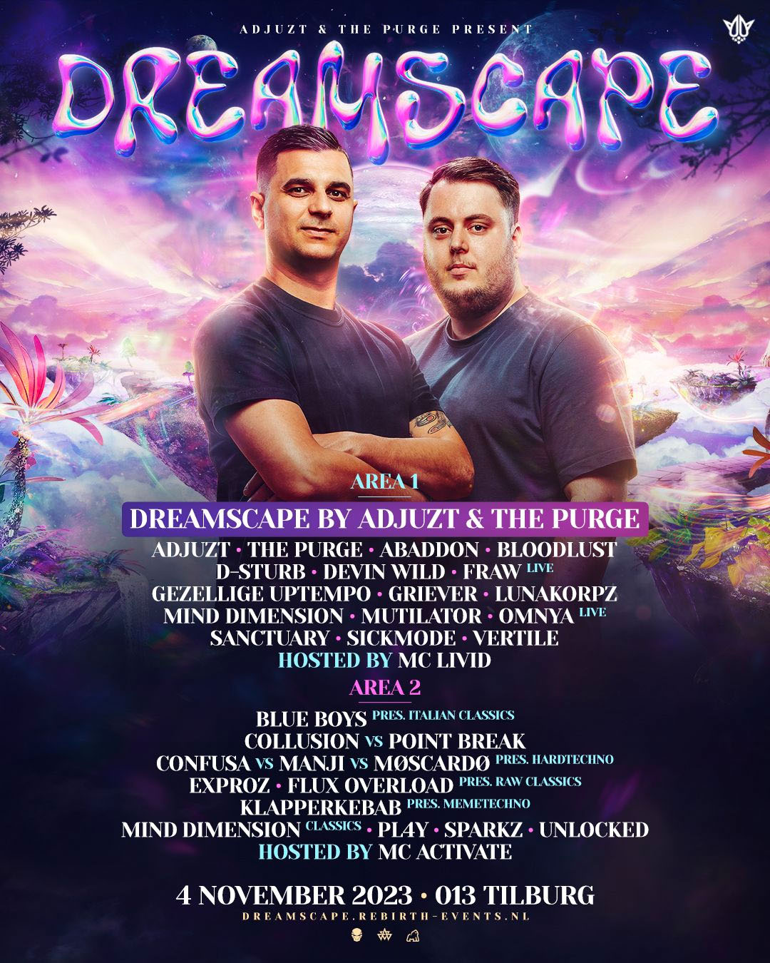 dreamscape 2023 line-up poppodium 013 tilburg