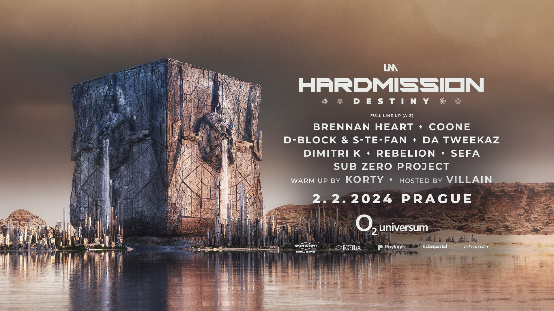 Hardmission Destiny Prague full lineup