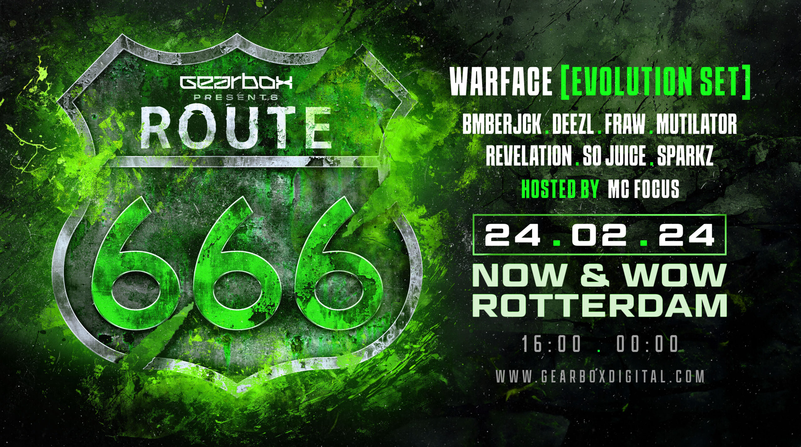 Gearbox Route 666 Rotterdam line-up